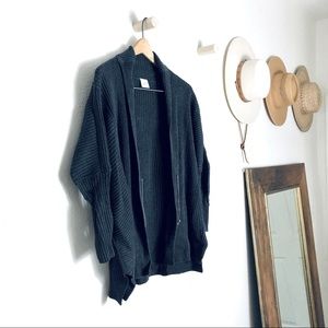 Cabi Oversized Cosmo Ribbed Sweater Cardigan